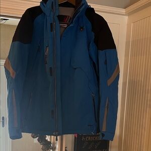 Spyder Men's Blue and Black RARE Ski & Snowboard Jacket